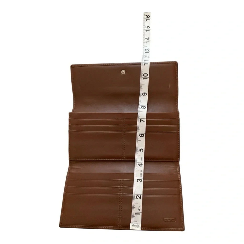 Coach Brown Tri-Fold Wallet